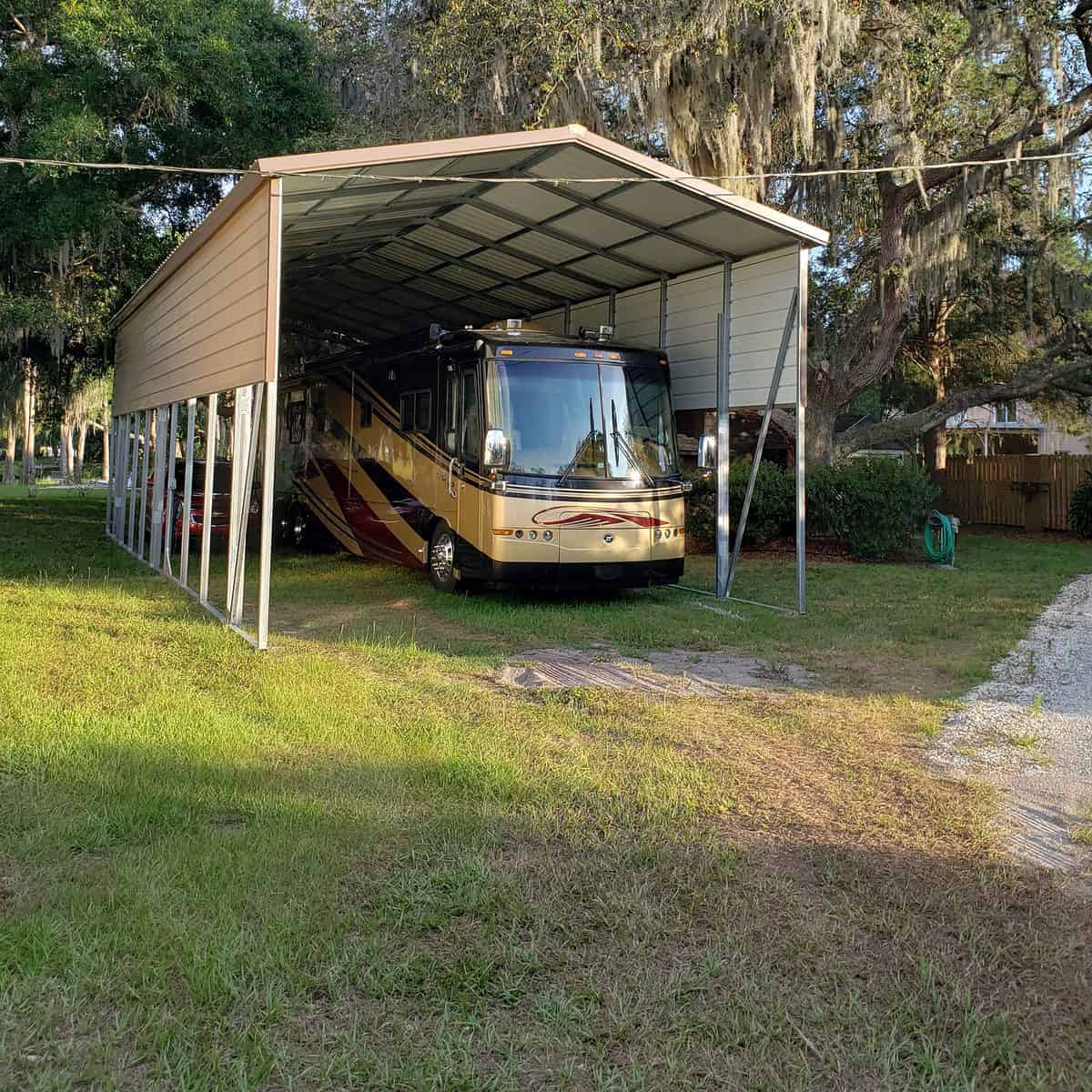 Probuilt Structrues Steel Buildings 20x50 RV Carport