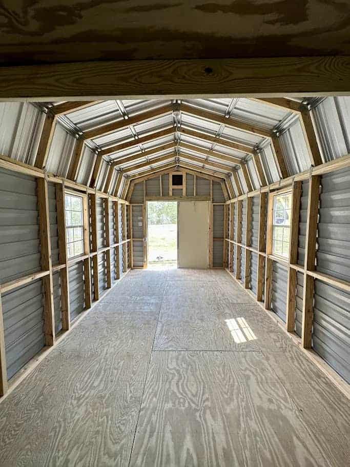 Exterior view of a tiny home already built for sale in Apalachicola