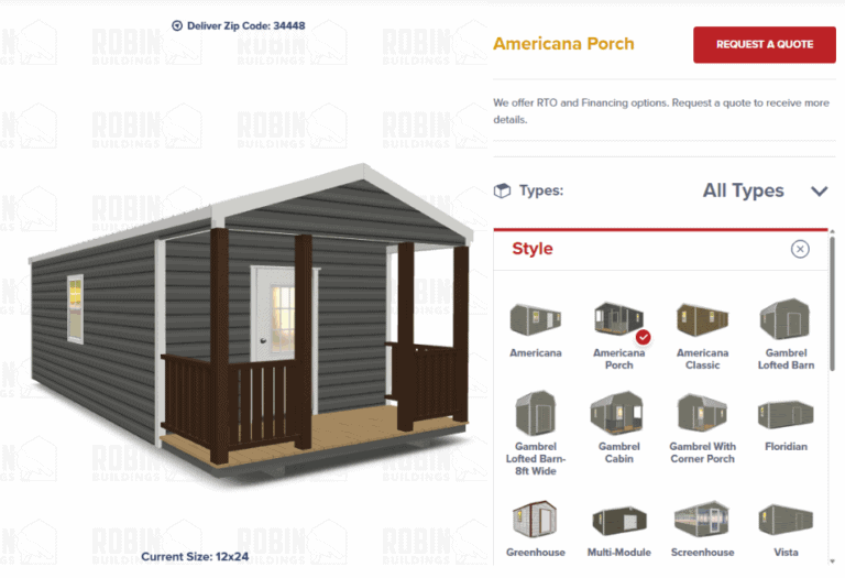 Design Options Menu - ProBuilt Structures