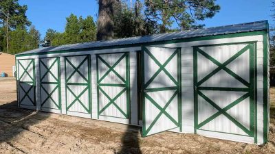 six stall tack room shed